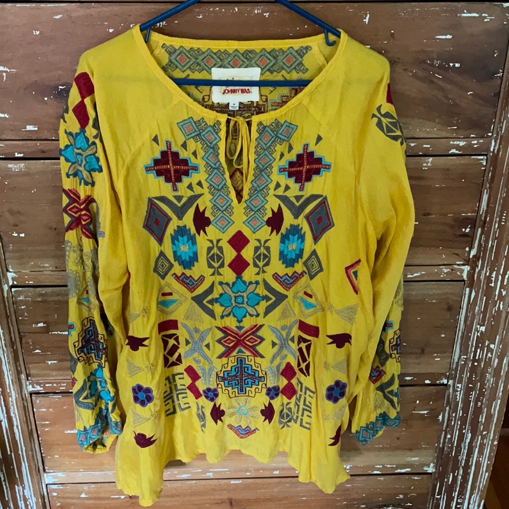 Stunning Johnny Was Biya blouse